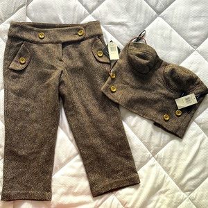 ✨BRAND NEW NWT Herringbone Wool 2-Piece